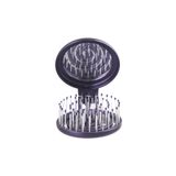 PROCO Beauty Makaron METALİK - Üç Boyutlu 3D Esnek Aynalı Çanta Boy Saç Fırçası - Compact Detangler