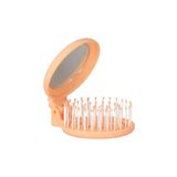 PROCO Beauty Makaron Saç Fırçası-Üç Boyutlu 3D Esnek Aynalı Çanta Boy Saç Fırçası-Compact Detangler