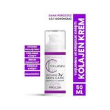Procsın Anti-Aging Etkili Collagen Krem, Yaşlanma & Kırışıklık Karşıtı, Cilt Sıkılaştırıcı & Yenileyici, Günlük Bakım, 50 ml - Option-1