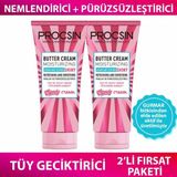 Procsin Butter Cream Gurmar Özlü Nemlendirici ve Pürüzsüzleştirici Tüy Geciktirici Katı Krem 2'li Set – Normal Ciltler İçin