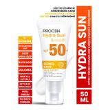 PROCSIN Hydra Sun Spf50+ Yoğun Nemlendirici Yatıştırıcı Leke Karşıtı Cam Cilt Güneş Kremi Pa++++