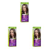 Procsin Magic Mix Color Kıt Parlak Ve Canlı 7.0 Kumral Kalıcı Saç Boyası Kumral Unisex (3 paketi)