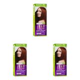 Procsin Magic Mix Color Kıt Parlak Ve Canlı 7.43 Kumral Bakır Dore Kalıcı Saç Boyası Kumral Bakir Dore Unisex (3 paketi)
