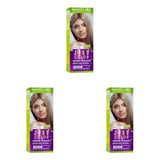 PROCSIN Magic Mix COLOR KIT Parlak ve Canlı 8.0 AÇIK KUMRAL Kalıcı Saç Boyası (3 paketi)