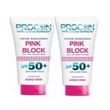 Procsin Pink Block Aydılantıcı SPF 50+ 2x50 ml Güneş Kremi