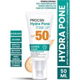 Procsin Procsın Hydra Pone SPF50+ Cilt Tonu Eşitleyici Krem 50 ml Tüm Cilt Tipleri İçin Makyaj Efekti