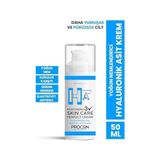 PROCSIN Yoğun Nemlendirici Hyaluronic Krem, Derinlemesine Nemlendirme & Cilt Bariyeri Güçlendirme, Canlandırıcı & Besleyici Günlük Bakım, 50 ML
