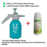 Procyper 12,5 Ec Kokulu Dış Alan Haşere Ilacı 100ML ve 1,5lt Basınçlı Pompa, Sivrisinek, Karasinek, Kene, Pire, Altıkböceği