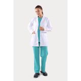 PRODEXY Klasik Yaka Kısa Boy Önlük Doktor Önlüğü Hemşire Önlüğü, L, Klasik Yaka Kısa Boy Önlük, Beyaz, Üniseks