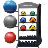 Prodips Dambıl Sağlık Topu Swissball Mat Aksesuar Depolama Standı - 17 kg - Siyah