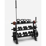 Prodips Kettlebell Dambıll Ağırlık Plaka Ağırlık Bar Standı 3 Katlı Fitness Ağırlık Rack - Genişlik Total Genişlik 150 cm , Yükseklik 105 cm, Derinlik 55 cm