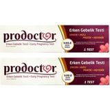 Prodoctor Hızlı ve Pratik Erken Gebelik Testi 2 Adet Hijyenik Kullanım İçin Tasarlandı