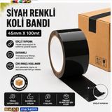 Producer1 Renkli (Siyah) Koli Bandı 45x100 Metre 6 Adet 1 Paket