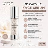 Produkt By Tanzade 3D Capsule Face Serum 30 ml | Hyaluronic Acid, C Vitamini ve E Vitamini | Nemlendirici Yüz Serumu