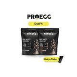 PROEGG DuoFit Paketi Yumurta Akı Protein Tozu / 1 Karamel Bisküvi + 1 Sade ( Aromasız )