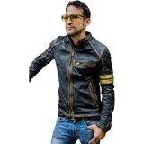 Prof Model Eskitme Model Hakiki Kuzu Derisi Spor Ceket - Siyah - XL