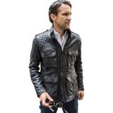 Prof Model Silme Hakiki Koyun Derisi Uzun Mont Ultra Hakim Yaka - 01-Siyah - XL