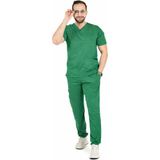 Prof 'rio Grande'' Scrubs Cerrahi Takım Doktor Hemşire Yüksek Kalite Hastane Üniforması - Cerrahi Yeşil - XL