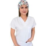 Prof. Üniseks Beyaz Ilk Yardım Baskılı Cerrahi Bone