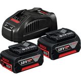 Professional 18 Volt Akü Şarj Cihazı Seti (2 x 5,0 Ah Li-Ion Akü + Gal 1880 Cv Şarj Cihazı, Ka