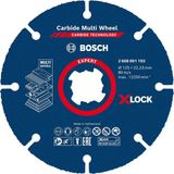 Professional 1x Expert Carbide Multi Wheel X-Lock Kesici Diskler (Sert Ahşap, Çivili Ahşap, Plastik, Alçıpan Panel, Ø 125 Mm, Aksesuar Küçük Avuç Taşlama Makinesi)