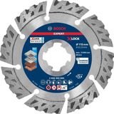 Professional 1x Expert Multimaterial X-Lock Elmas Kesme Diskleri (Beton, Donatılı Beton, Tuğla, Yumuşak Taş, Ø 115 Mm, Aksesuar Küçük Avuç Taşlama Makinesi) - Çok Renkli - Standart