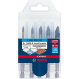 Professional 5 Parça Expert Hex-9 Hardceramic Matkap Ucu Seti (Sert Fayanslar, Ø 4-10 Mm, Aksesuar Döner Matkap/vidalamalar)
