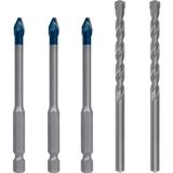 Professional 5 Parça Expert Hex-9 Hardceramic Matkap Ucu Seti (Sert Fayanslar, Ø 6 Mm, Aksesuar Döner Matkap/vidalamalar)