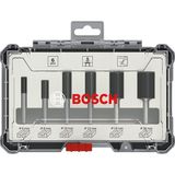 Professional 6 Parça Oluk Freze Seti (Ahşap Için, 6 mm Şaftlı Frezeler Için)