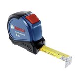 Professional 8 M Mezura Autlock (Tek Elle Kullanım, Kemer Kelepçesi, Manyetik Kanca, 2 Durdurma Tuşu, 27 mm Naylon Çelik Bant) - standart