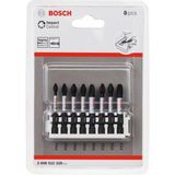 Professional Accessories 8 Parçalı Tornavida Ucu Seti (Impact Control, Pz/ph Uçlar - Uzunluk: 50 Mm, Evrensel Tutucu, Pick And Click, Darbeli Matkap Aksesuarı