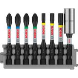 Professional Accessories Aksesuar 2608522326 8 Parça Tornavida Seti (Impact Control, T/pz/ph Bits Uzunluğu: 25 Mm, Pick And Click) - Standart