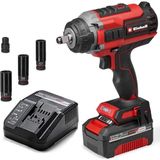 Professional Akülü Darbeli Somun Sıkma Makinesi Impaxxo 18/450 (1 × 4.0 Ah) Power X-Change (18 V, 450 Nm, Kömürsüz, Harici Kare Sürücü, 4 Ah Akü, Şarj Cihazı, Somun Seti Dahil)