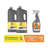 Professional Çok Amaçlı Krem Temizleyici X2 2,5kg Cif Professional Sprey Güçlü Yağ Çözücü 750ML
