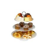 Professional Gastronomi Teşhir Tepsisi 3'lü Yuvarlak Pc - (25+30+35) Cm Bo386