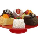 Professional Gastronomi Teşhir Tepsisi Ayaklı Yuvarlak PC - 25 cm BO385