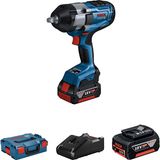 Professional Gds 18V-1000 Akülü Darbeli Somun Sıkma (18 Volt, 2 x 5,0 Ah Akü, Şarj Cihazı, L-Boxx Çanta, 1.000 Nm Maks. Tork, 1/2" Kare Uç Girişi)