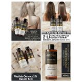 Professional Keratin Botox 2'li Saç Bakım Seti Tuzsuz Şampuan & Brezilya Keratini 400 ML - Özel Seri