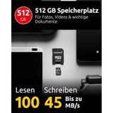 Professional Microsdhc 512 GB Class 10 Uhs-I, U3, V30 Hafıza Kartı, Sd Adaptör Dahil, 4K Kayıtla - Genel
