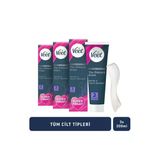 Professional Tüy Dökücü Krem Bacak & Vücut Bölgesi Tüm Cilt Tipleri İçin 600Ml (200Ml X 3 Adet)