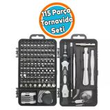Profesyonel 115 Parça Tornavida Seti Telefon Tablet Elektronik Ürün Tamir Bakım Tornavida Seti