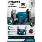 Profesyonel 175MM Taş Motoru 550W Çift Taşlı Tezgah Tipi Bileme Makinesi