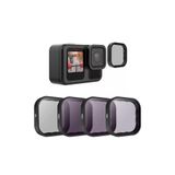Profesyonel 4'lü Filtre Seti - CPL + ND8 + ND16 + ND32 - Model: S5-FLT-13-TGP (GoPro Hero 13 Uyumlu)