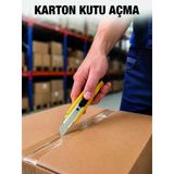 Profesyonel 5’Li Metal Falçata Seti Çelik Gövdeli Maket Bıçağı Koli Karton