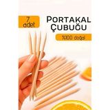Profesyonel 7’Li Portakal Çubuğu Seti - 11.5 Cm Manikür & Pedikür Et İtici Ve Tırnak Temizleme Seti