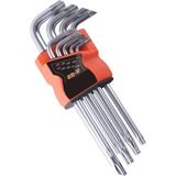 Profesyonel 9 Parça Yıldız Torx Alyan Seti T10-T50 S2 Çelik Uzun Kol 715903 - Standart