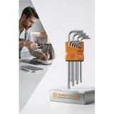 Profesyonel 9 Parça Yıldız Torx Alyan Seti T10-T50 S2 Çelik Uzun Kol 715903