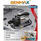 Profesyonel Araç Oto Hava Kompresörü Metal Gövde 12V 150 Psı - 1 Adet