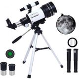 Profesyonel Astronomik Teleskop 150 Kat Yakınlaştırma Uzay-Ay-Doğa Gözlem Teleskobu Tripod Dahil - Çok Renkli