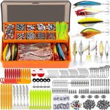 Profesyonel Balık Avı Seti – 354 Parça Yem, Kanca, Kurşun, Sahte Yem Kutulu Full Set - Çok Renkli